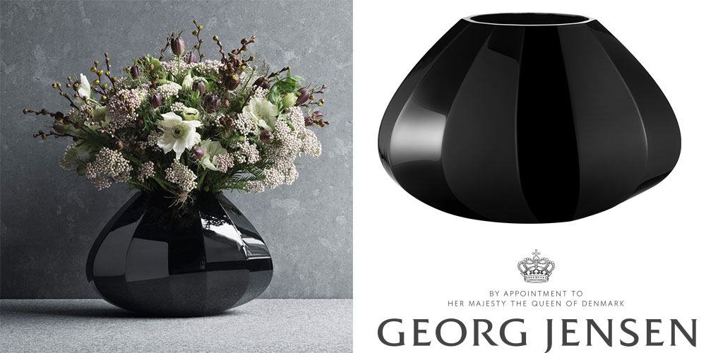 elegantní černá váza
